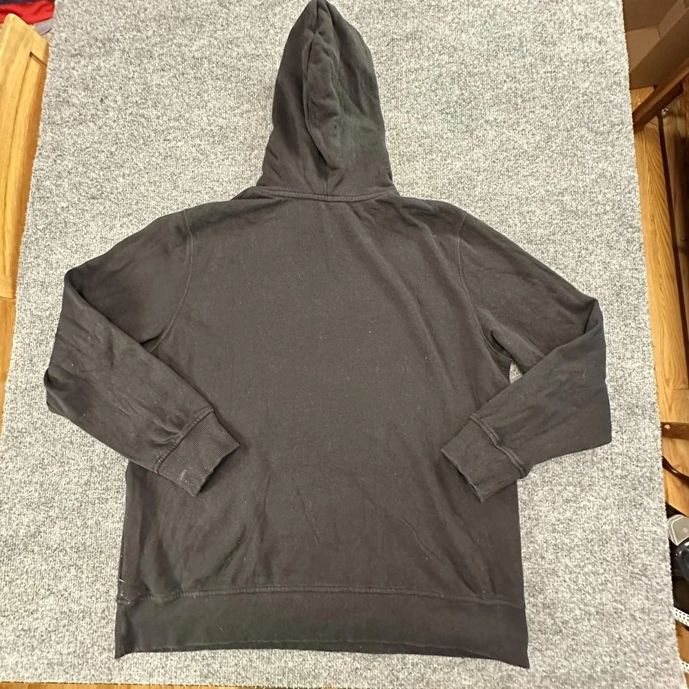 The North Face Mens Black‎ Logo Pullover Hoodie Sweatshirt XL Cotton Blend #365